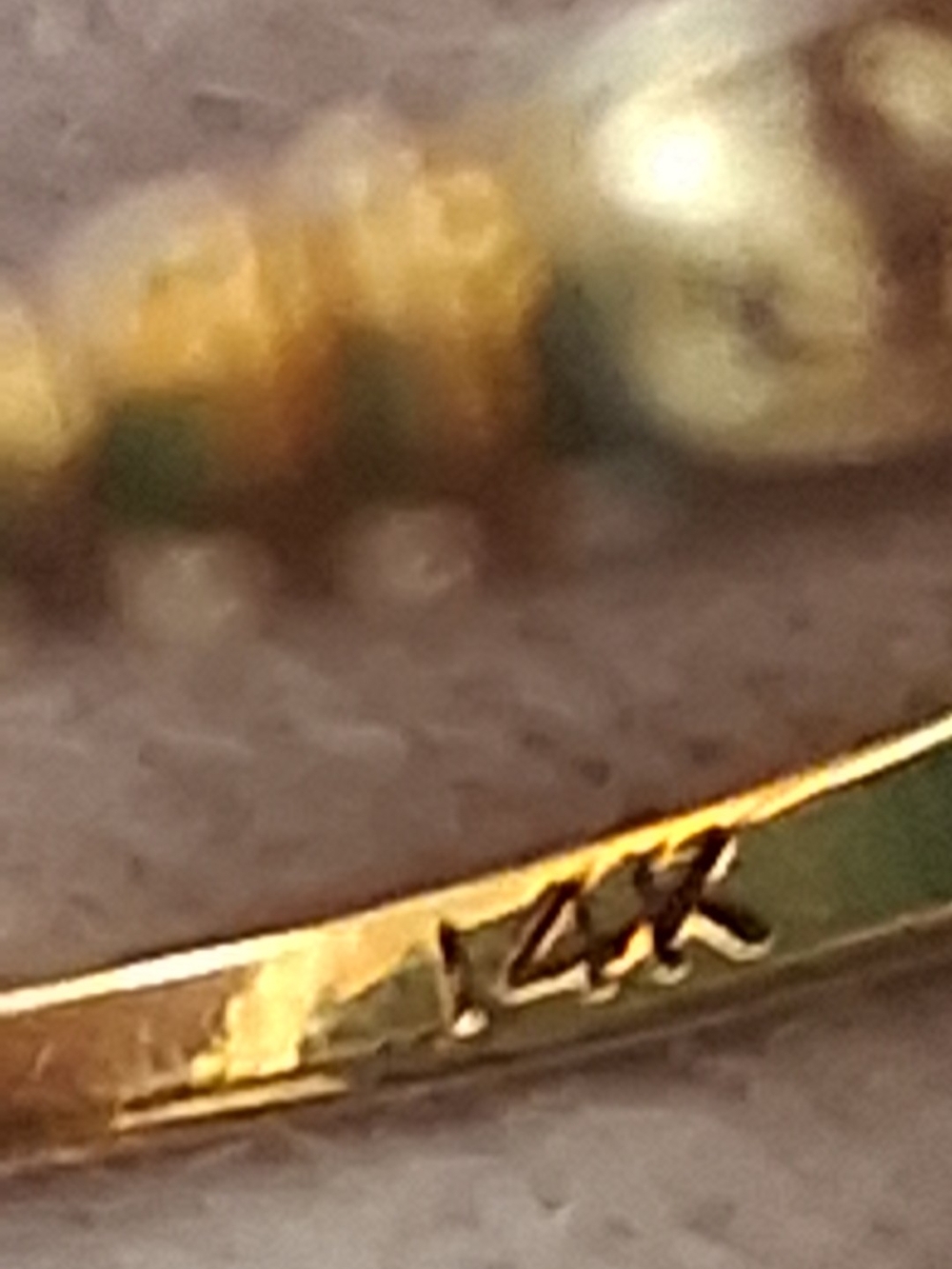 Vintage Art Deco 14 K Two Tone Gold Diamond Band (Rings Of O"romance) - Picture 5 of 7